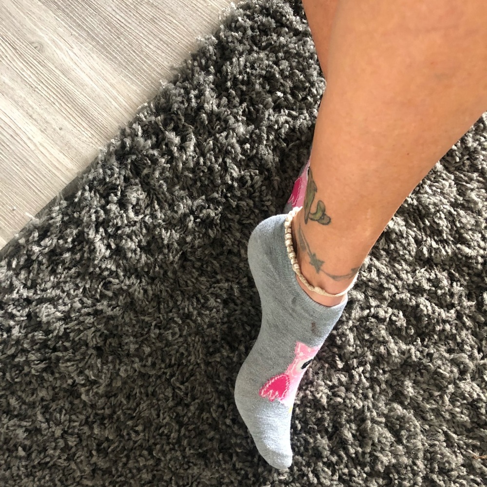 Cute owl no show socks